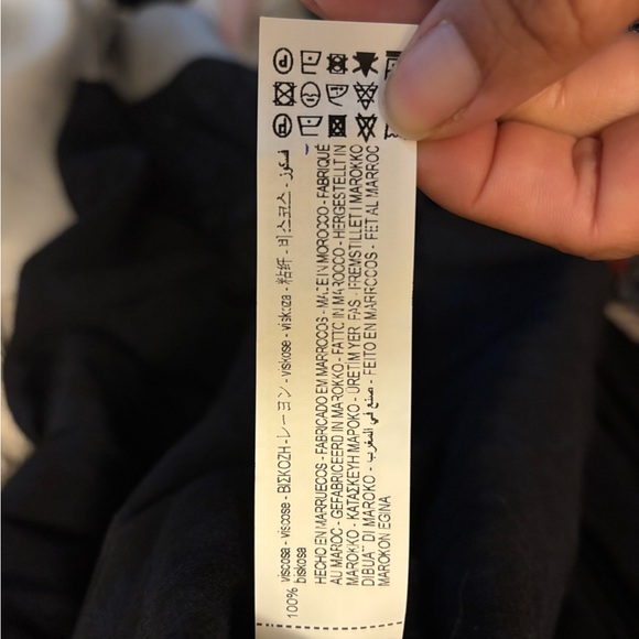 BRAND NEW ZARA ANIMAL PRINT BLUE/BLACK LONG SLEEVE DRESS SZ XS - Picture 5 of 7